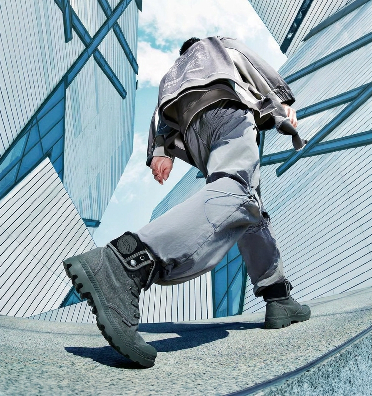 Pampa Baggy Boots Metal Black