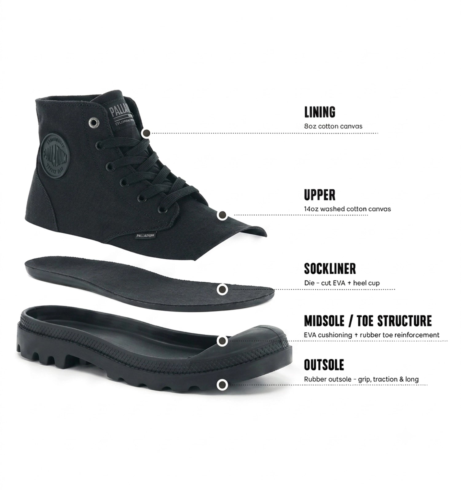 Pampa Mono Chrome Black